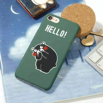 Чехол Kumamon с принтом для Apple iPhone 5, 5S, 6, 6 S, 7, 6 Plus, 7 Plus, чехол с 3D рисунком, стильная задняя крышка, чехол - Цвет: Зеленый