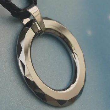 

men jewelry sporty facet hi-tech scratch proof tungsten pendant necklaces & pendants