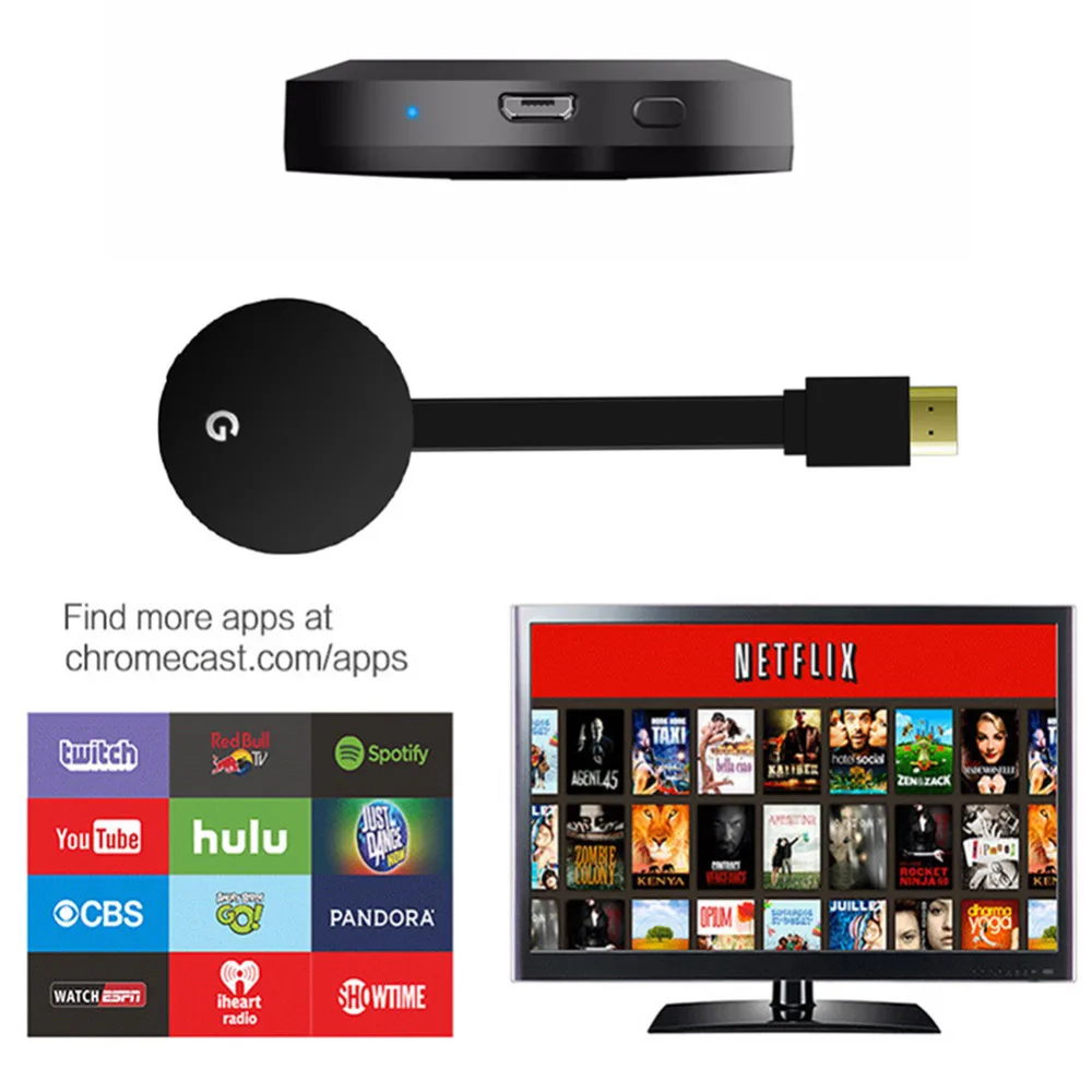 ТВ Стик для Netflix и Youtube зеркалирование дома Театр 1080 P HDMI WI-FI Miracast Airplay DLNA ТВ программного ключа-заглушки для Android устройства IOS