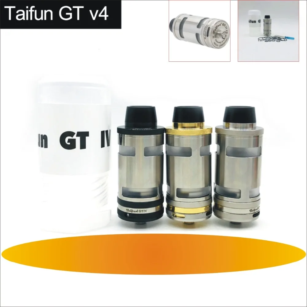 HOT Electronic cigarette Taifun GT IV RTA 5ml atomizer vaporizer tank for mechanical mod box mod 316 Stainless Steel Taifun GT4 HOT Electronic cigarette Taifun GT IV RTA 5ml atomizer vaporizer tank for mechanical mod box mod 316 Stainless Steel Taifun GT4