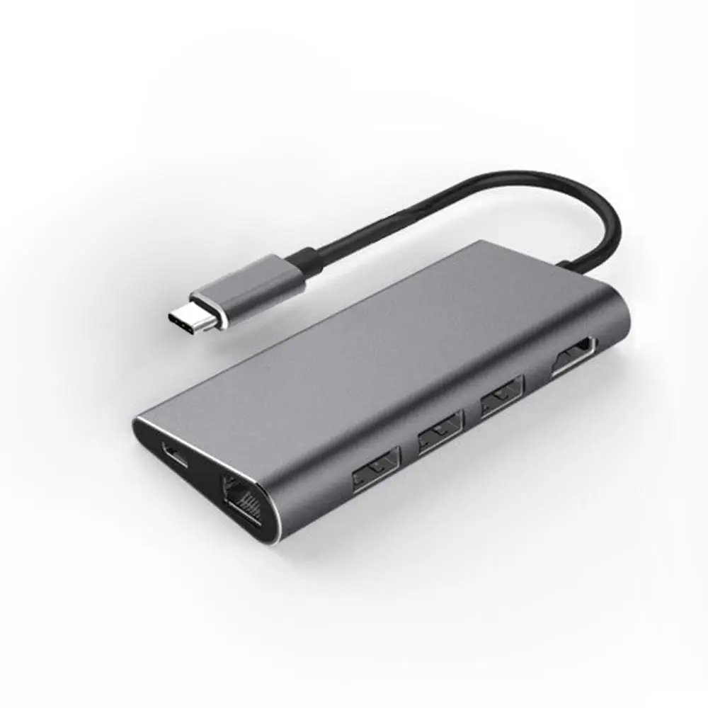 Ingelon USB HUB tipo C to HDMI RJ45 Thunderbolt 3 Adapter for MacBook Samsung Galaxy S8 Huawei Mate 10 P20 Pro Type C USB3.0 HUB (2)