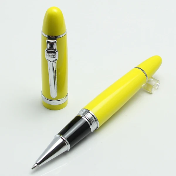 JINHAO159 привлекательная Высококачественная желтая и серебряная шариковая ручка с