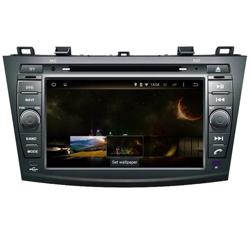 Top Octa Core 4G RAM 64G ROM Android 9.0 Car DVD Multimedia Player Auto GPS Navigation for MAZDA 3 2010- 13