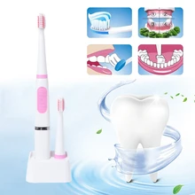 Kemei 1 комплект Уход за полостью рта Водонепроницаемая электрическая зубная щетка насадки зубных щеток