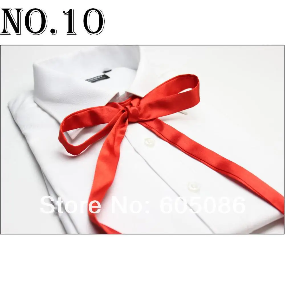 

HOOYI 2019 fashion solid red self tie knots mens neck bow ties necktie ascot
