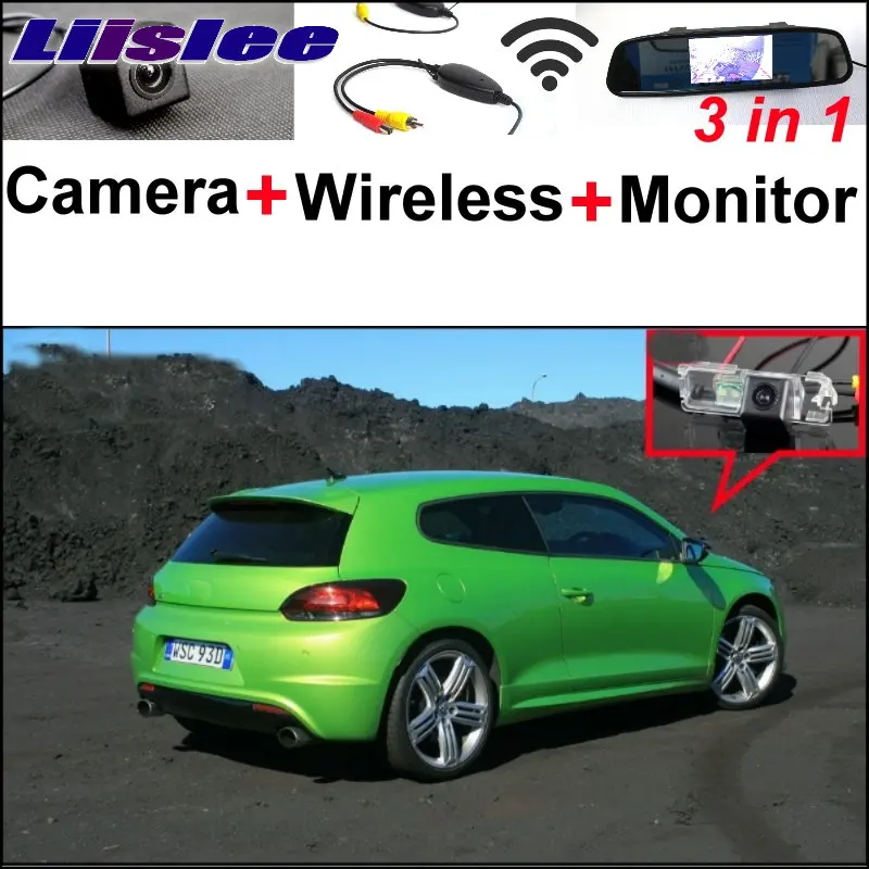 

Liislee 3 in1 Special Rear View Camera + Wireless Receiver + Mirror Monitor Easy DIY Parking System For Volkswagen VW Scirocco