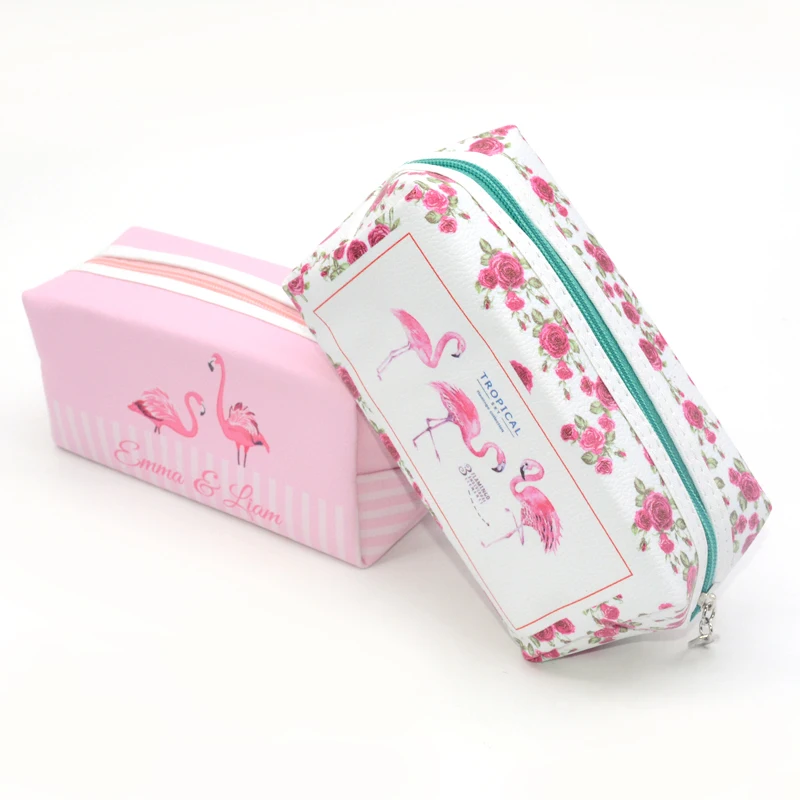 Чехол для карандаша с изображением фламинго Astuccio Kawaii сумка задней панели Etui Pennen
