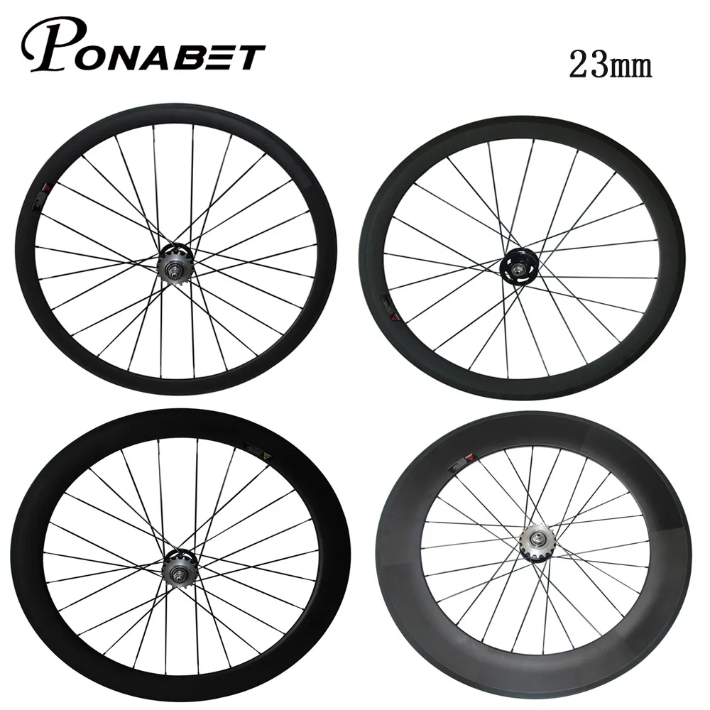 23 мм ширина 700C трек колесная установка 38 мм/50 мм/60 мм/88 мм клинчер/трубчатые флип-флоп одиночные скоростные колеса