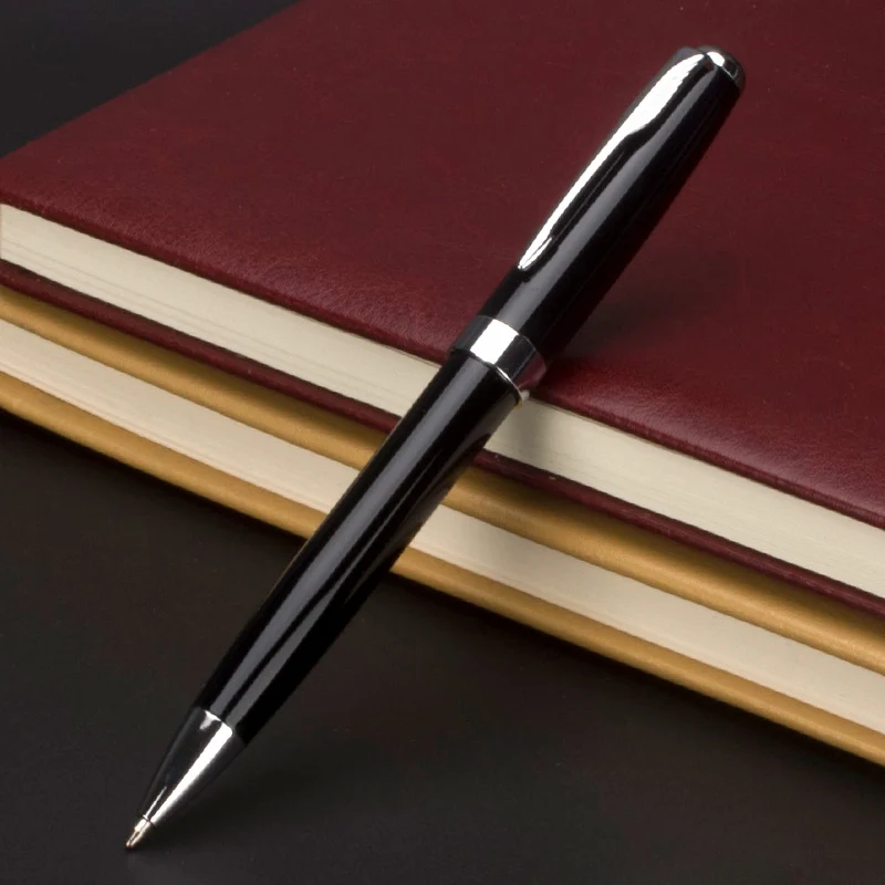 

Luxury metal Signing ballpoint pens with 0.7 mm Black Ink Refill Pens with Gift Box Free Shipping