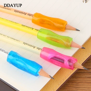 

4pcs/bag Thumb Cover Children Students Stationery Pencil Holding Practise Device For Correcting Pen Holder Postures Grip