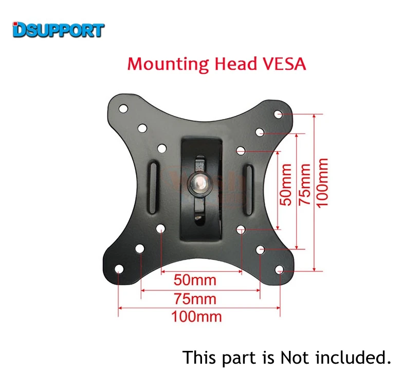 Dsupport VESA адаптер 400x400 мм для монитора, держатель, удлинитель, крепление для ТВ, аксессуары, запчасти