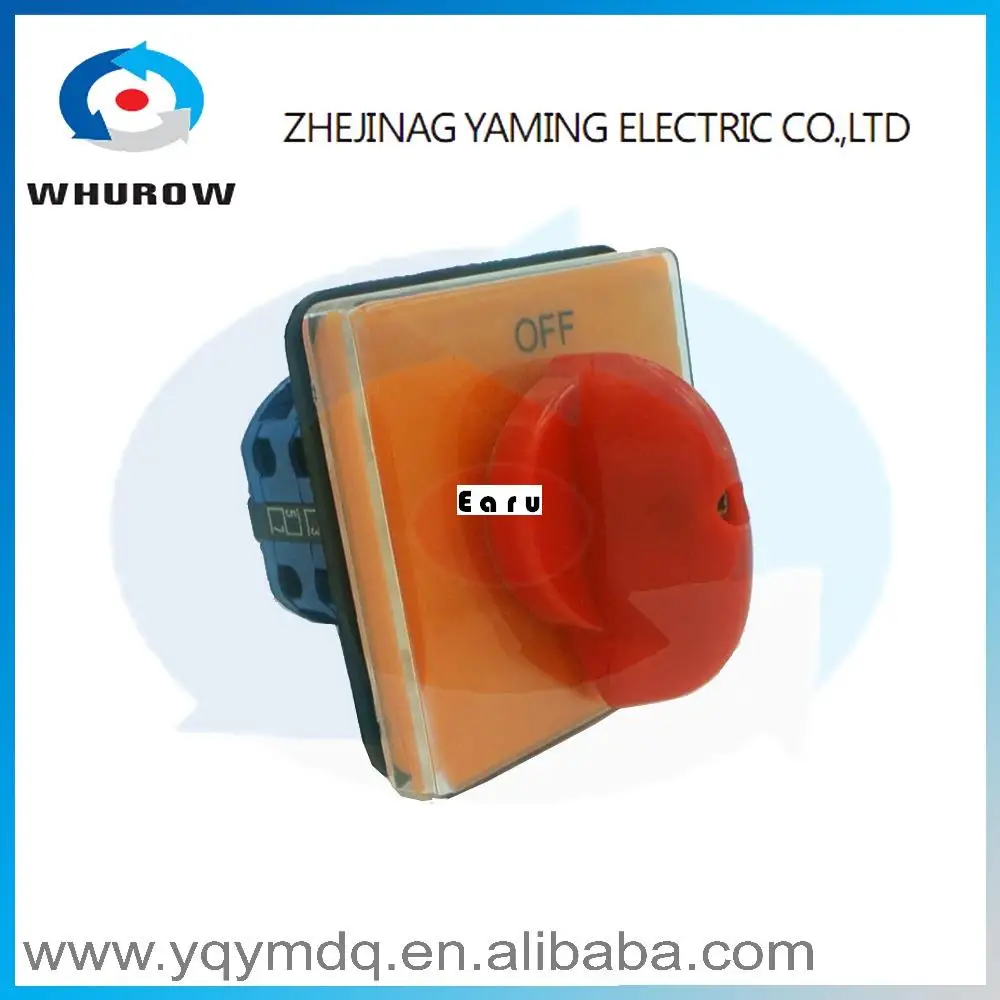 

LW26-20/2DS High quality dc voltage automatic electrical changeover rotary cam switch 2 poles 20A sliver point contacts