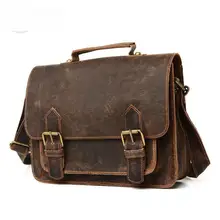 brand men leather briefcase men messenger bags casual business men should bag England Style men handbag 2colors