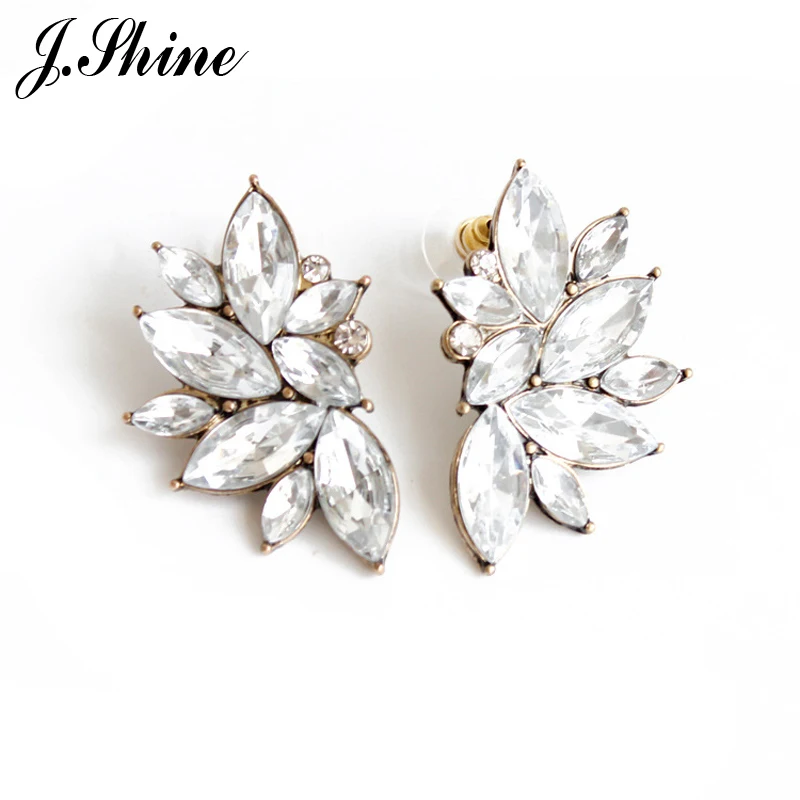 

Brand High Quality Summer Gold Color Leaf Stud Earrings Antique Statement Jewelry Earrings for Women Boucle D'oreille