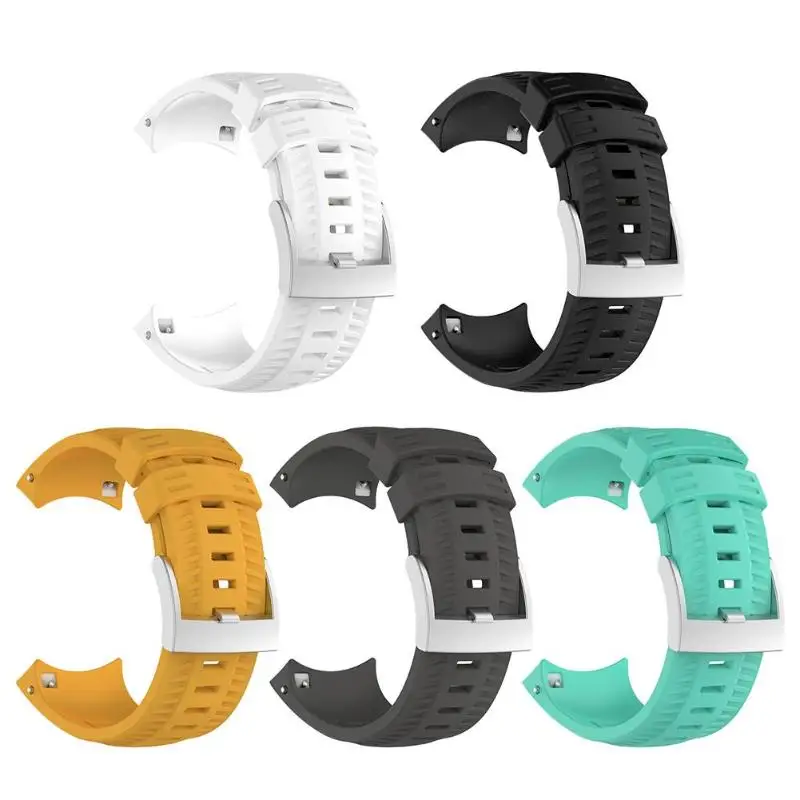 Для Suunto 9/9 Baro Смарт-часы Спортивные Мягкие силиконовые сменные наручный ремешок для часов Ремешок Браслет высокого качества аксессуары для