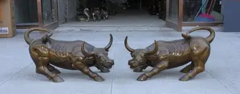 

China Copper Feng shui Sculpture Bull Statue creative crafts decoration
