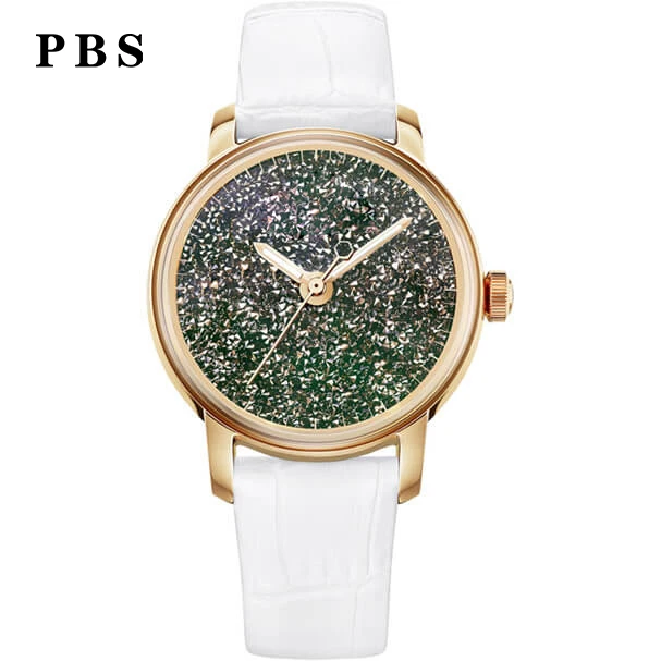 

PBS Original Copy Precision Steel High Quality 1:1 Women's Green Watch Multi-color Logo Free Package Manufacturers Wholesale