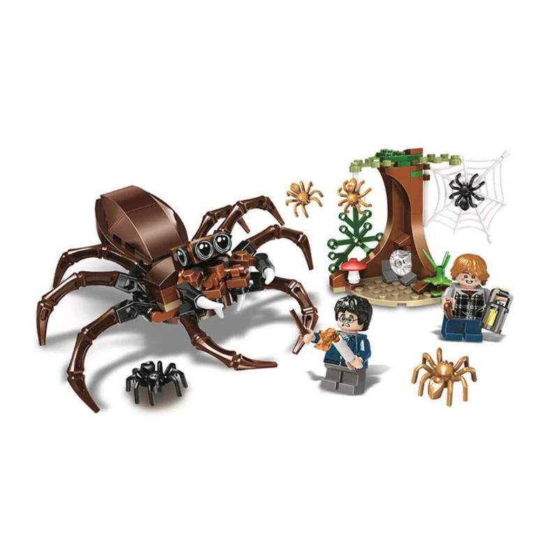 

Harri Movie Potter 169pcs Aragog's Lair Model Compatible With Legoings 75950 Set Building Blocks Kids Toys