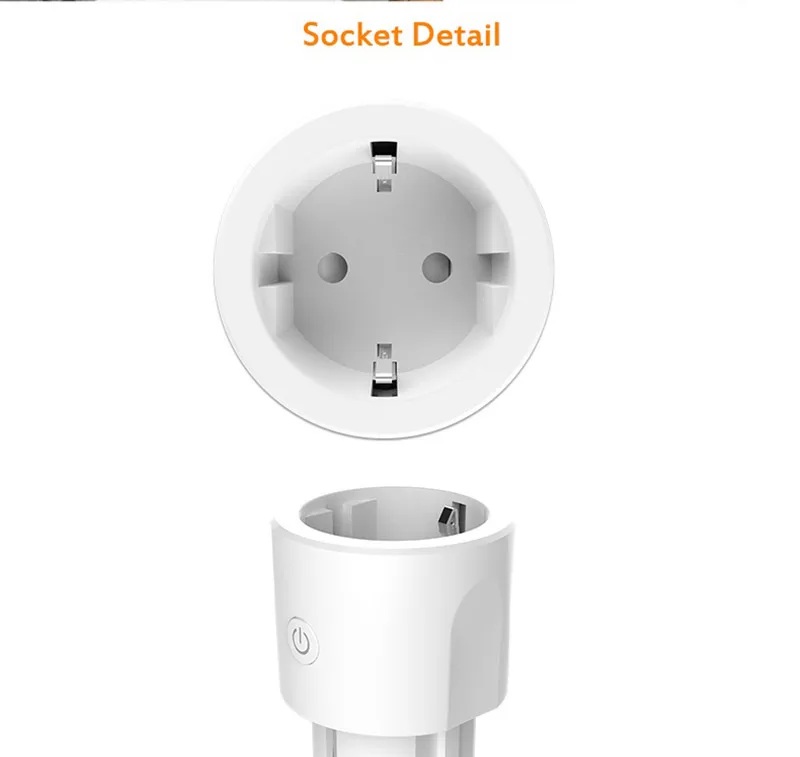 Spetu Mini Smart Plug WiFi Пульт дистанционного управления Поддержка Amazon Alexa Google Home, IFTTT Функция синхронизации включения/выключения питания EU 16A