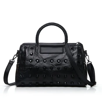 

Handbags Bags For Woman Rivet PU Leather Female Crossbody Bag Popular Fashion Ladies Temperament Bags