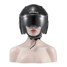 Portátil Da Motocicleta Abrir Rosto Capacete Anti UV Plástico ABS capacetes da motocicleta do vintage com lente dupla capacete parágrafo motocicleta
