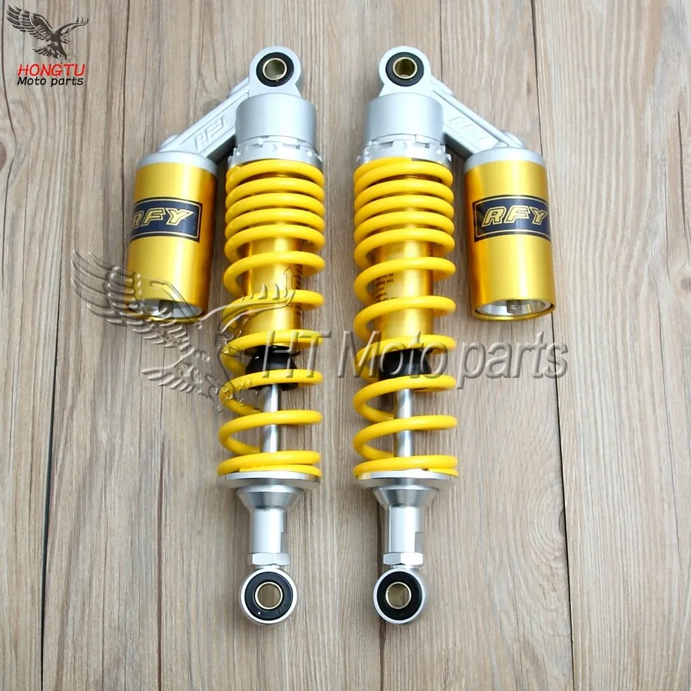 7 мм весна 320 мм RFY пневматические амортизаторы для мотоцикла для Honda CX500 Yamaha Suzuki Kawasaki ATV желтого цвета
