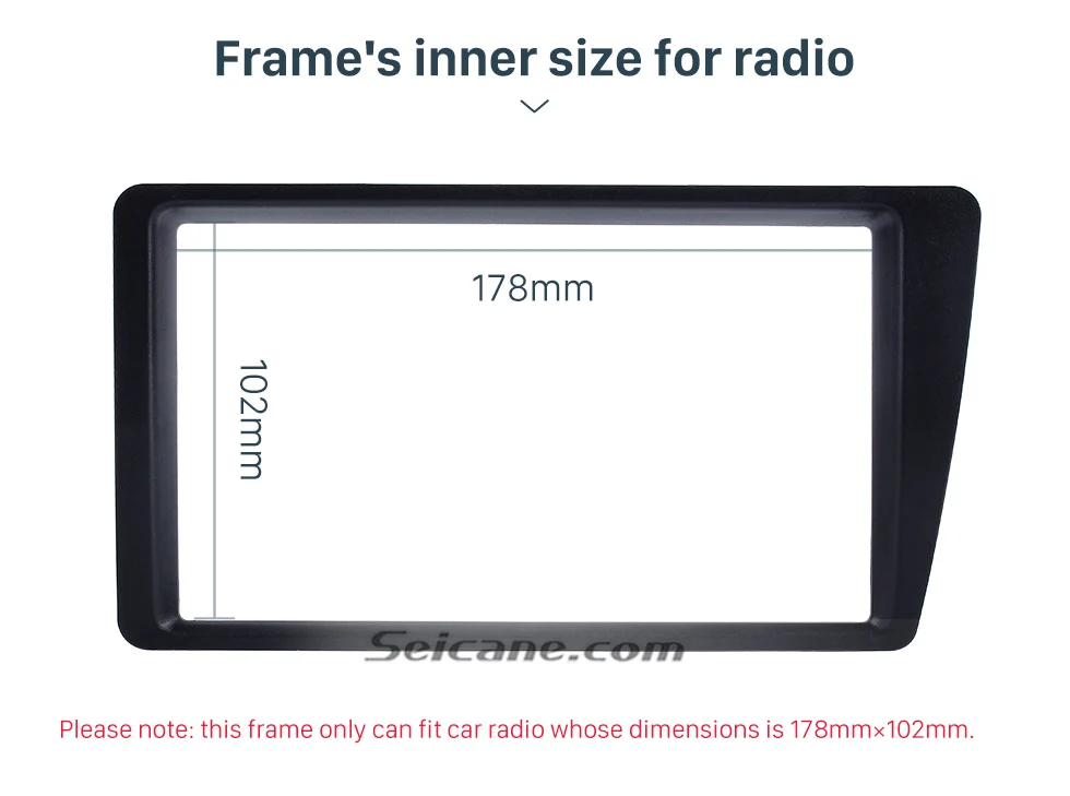 Просвет Seicane 178*102 мм 2Din автомобиль радио Панель gps рамка для Honda Civic LHD 2001 2002 2003 2004 2005 2006 установка приборной панели