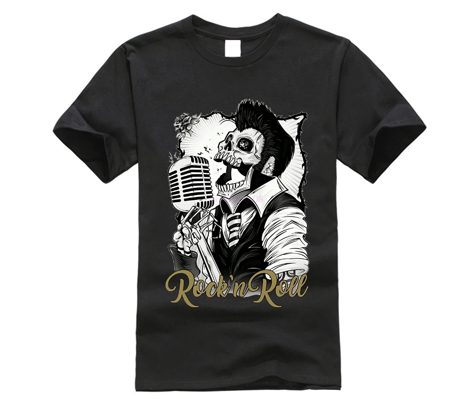 2019 Newest Men'S Funny Rockabilly - rock'n'roll - psychobilly T shirt T shirt