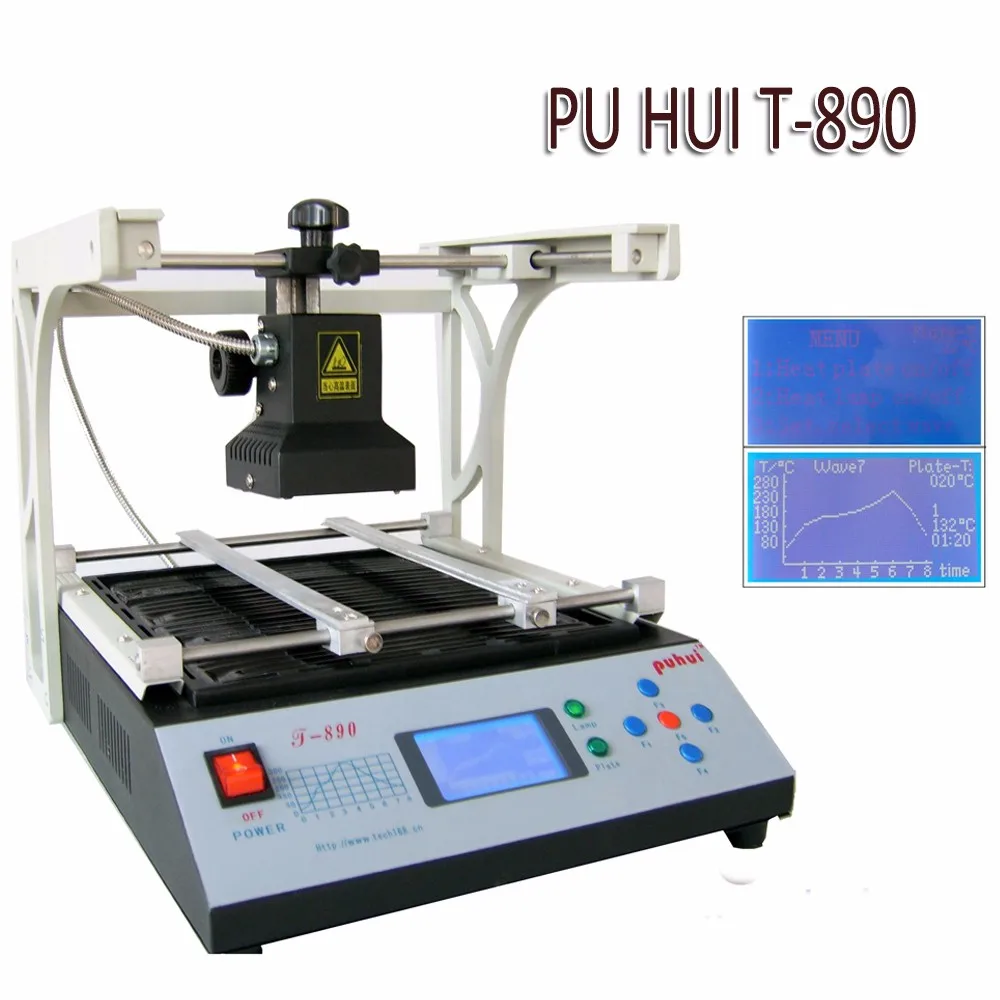 New Arrival PUHUI T-890 T890 BGA Double Digital Infrared Station BGA/IRDA/IFR/SMD/SMT WELDER Basic Solder 220V/110V | Инструменты