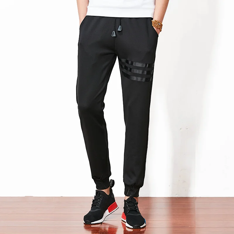 Autumn Large Yards Men's Leisure Straight Loose Elastic Waist Long