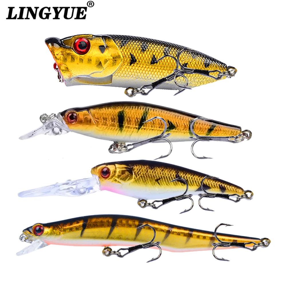

Hot Sale 4pcs/lot Fishing Lures Set Mixed 4 Different Style Models Hard Baits Artificial Make High Quality Wobblers bait Y-T148