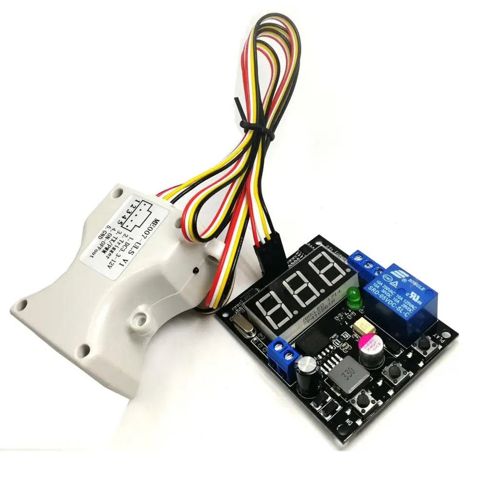 Ultrasonic Measuring Distance Relay Output with screen distance adjustable relay output Alam 0-800cm Ultrasonic Measuring Distance Relay Output with screen distance adjustable relay output Alam 0-800cm