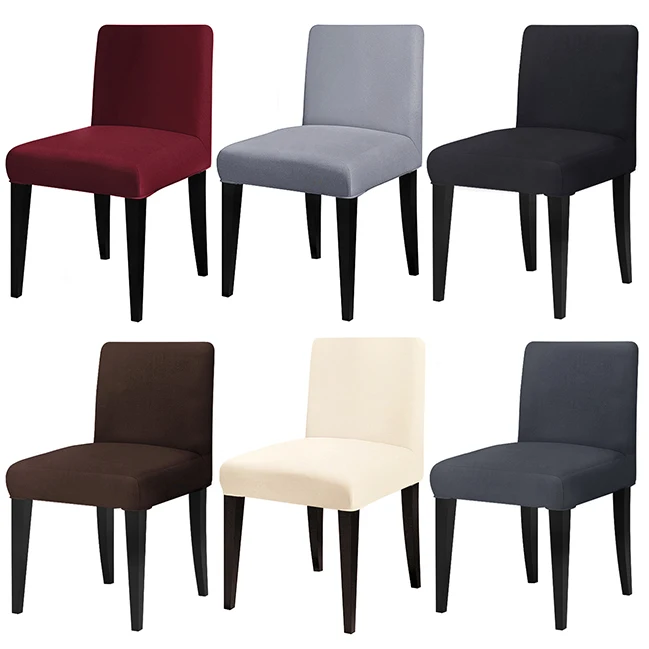

1 Piece Short Back Small Size Chair Cover Washable Removable Big Elastic Seat Arm Covers Slipcovers Stretch For Banquet Hotel