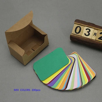 

200pcs/lot size: 9cmx5.5cm Kraft paper blank small card message notes card cardboard Postcard word graffiti free shipping