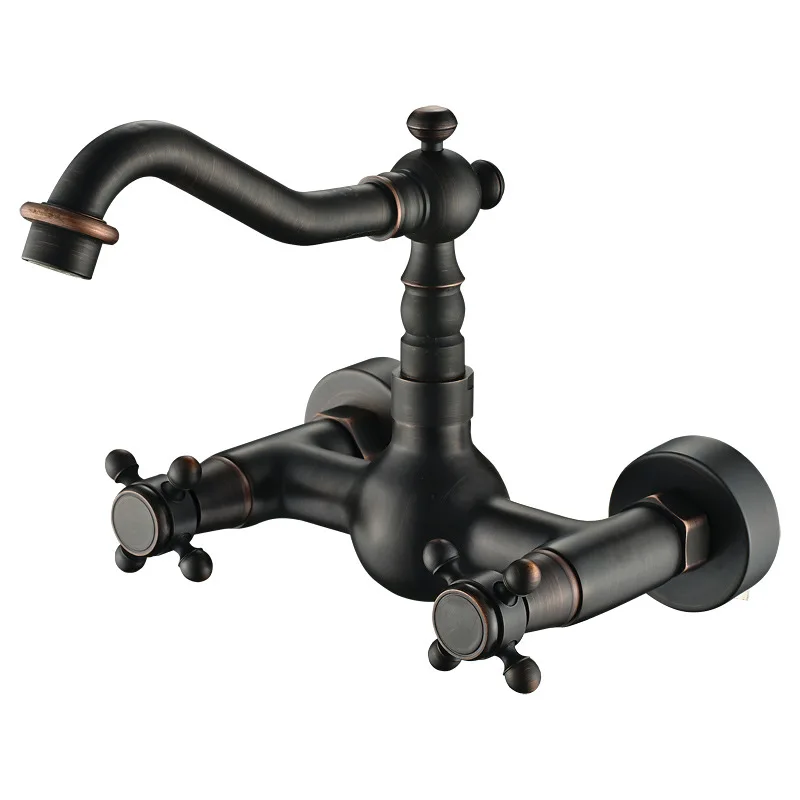 

Full copper Black Bronze into the wall faucet