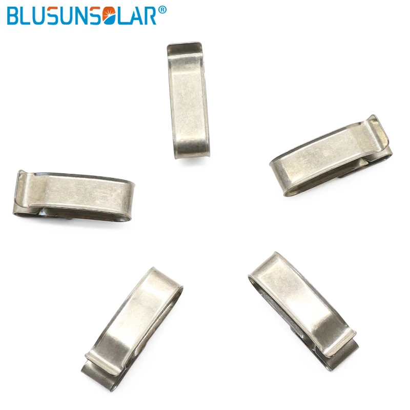 Material de Grande Braçadeira para o Fio de Cabo de Energia Lote 304 Tamanho 4x4mm2 pv Cabo Clip Solar Fotovoltaica 500 Pçs - Sus 5 grande tamanho 4x4mm2 PV Cabo Clip Braçadeira