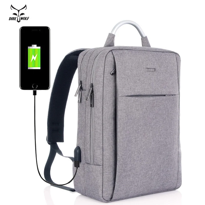 

Waterproof Men Backpack 14 inch Laptop Backpack USB Charging Anti Theft Travel Backpack Teenager Student School Bag Male Mochila