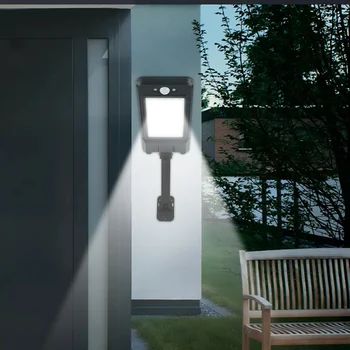 

Newest 60 leds 900lm Led Solar Light Outdoor Waterproof Lighting Solar Lamp For Wall Four Modes Rotable Pole Solar garden light