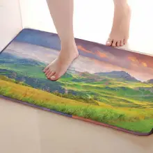 Горный Стиль Коврик для ванной комнаты, смешной Противоскользящий коврик для ванной, занавески для душа s аксессуары, соответствующие вашей душевой занавеске
