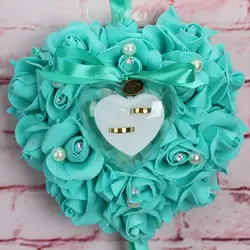 JAVRICK коробка кольца роза хранения колодки Подушка Сердце Форма для свадебных украшений подарки Романтический