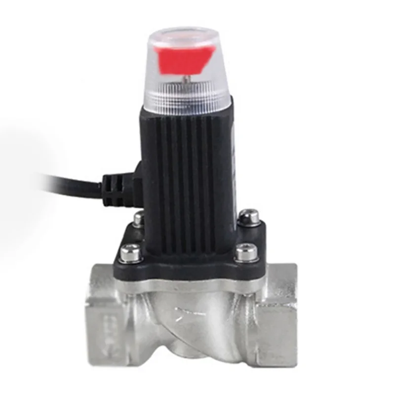 

DN15 1/2" D20 3/4" Electric Solenoid Vent Gas Pipeline Safety Alarm Tube Adapter Home Gas Leak Detector Shut Off Solenoid Valves