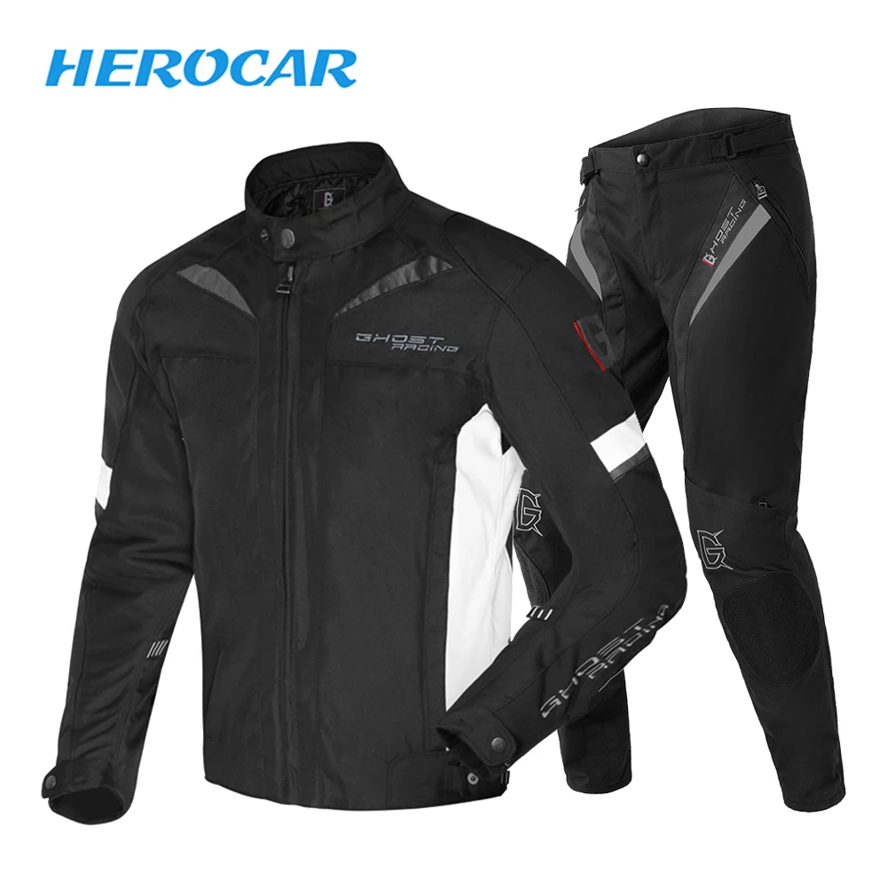 

GHOST RACING Summer Motorcycle Jacket Suits Breathable Mesh Moto Jacket Motorcycle Body Armor Protector Motoprotective Gear