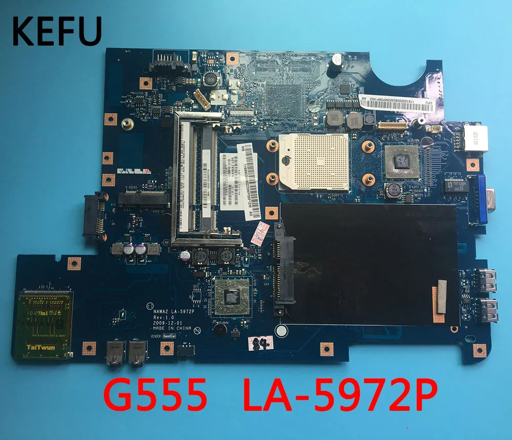 Высококачественная материнская плата KEFU для ноутбука Lenovo G555 модель 100%