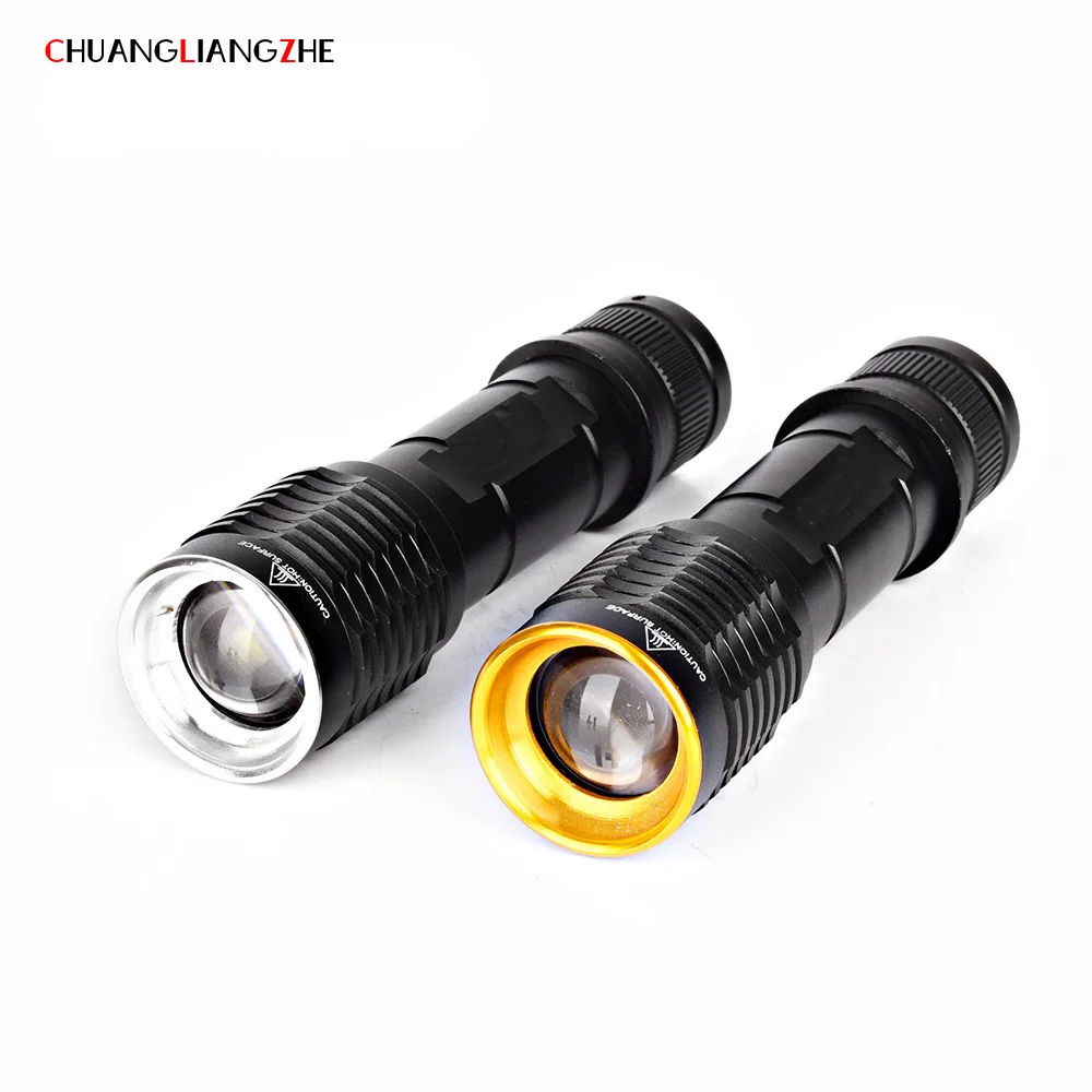 

CHENGLIANGZHE Mini led flashlight rechargeable 18650 battery zoom zoom light flashlight lanterna Outdoor lighting