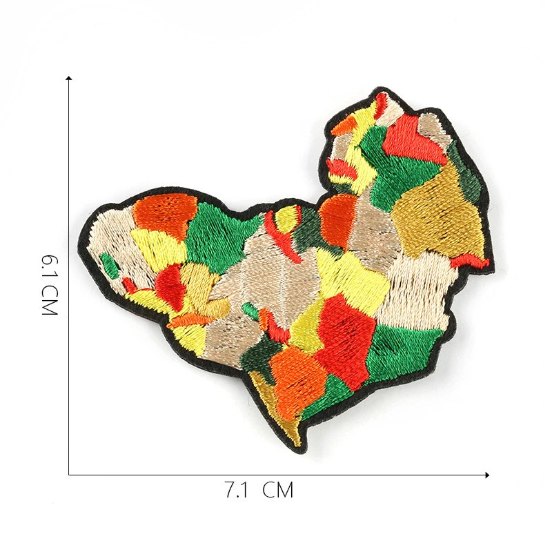 DIY 1 шт. Новое поступление страны Африки Австралии Флаг Карта вышитые нашивки железные нашивки для одежды футболка кокосового лося аппликация