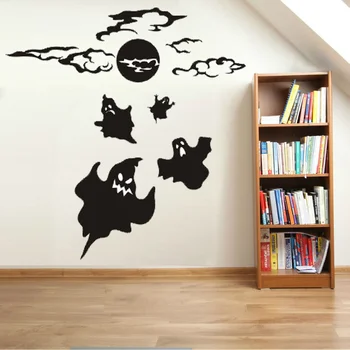 

New Halloween 3D visual effects,wall stickers ghost haunted house horror style theme bar ktv decor