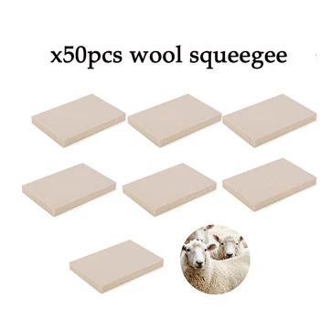 

EHDIS 50Pcs Wool Squeegee Car Wrapping Vinyl Film Car Squeegee Scraper Car Styling Sticker Glue Remover Window Tints Tool