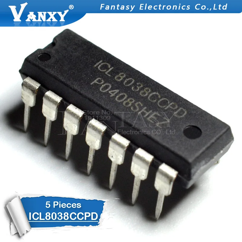 5 шт. ICL8038CCPD DIP14 ICL8038 DIP 8038 ДОСП DIP-14