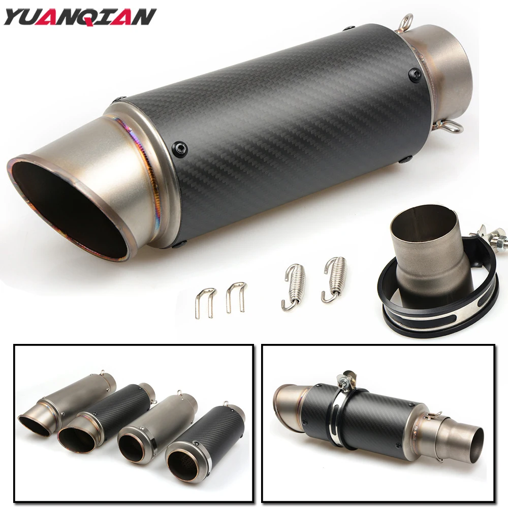 Motorcycle Exhaust Pipe 51 61 MM Modified Exhaust Muffler Pipe For Honda CB599 CB400 CBR 600 F4i CB600 HORNET CBR600RR CBR1100XX