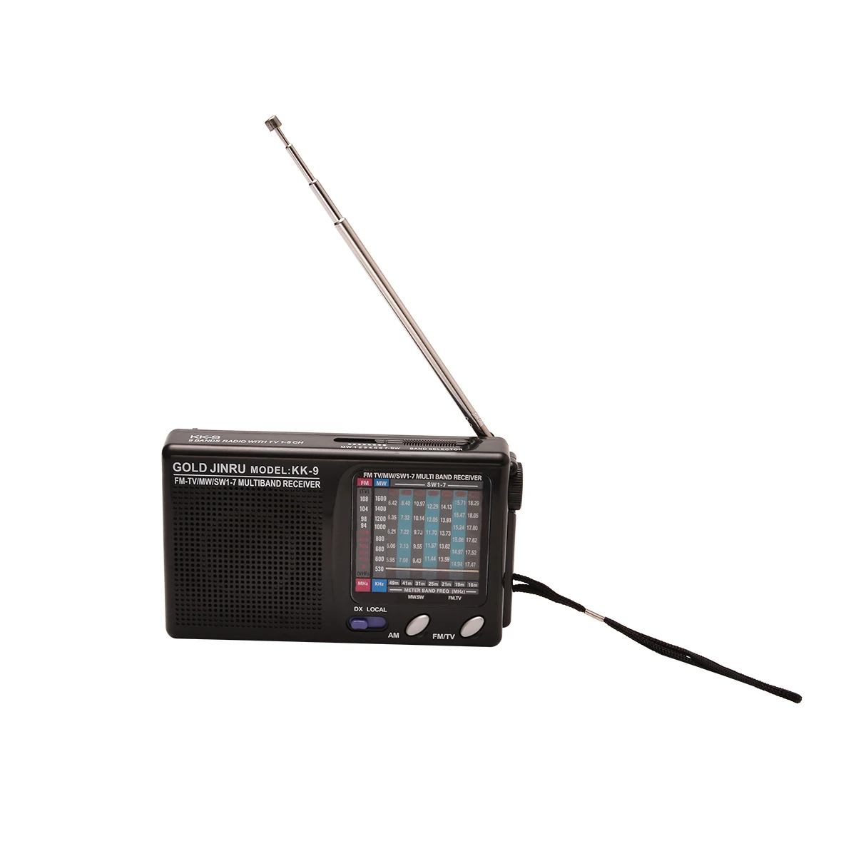 1pc Portable Full Band Radio Professional World Band Radio Receiver Supports DSP AM/FM/MW/SW Stereo Mayitr